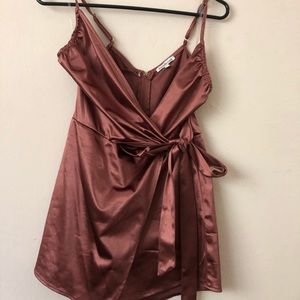 Rose gold romper